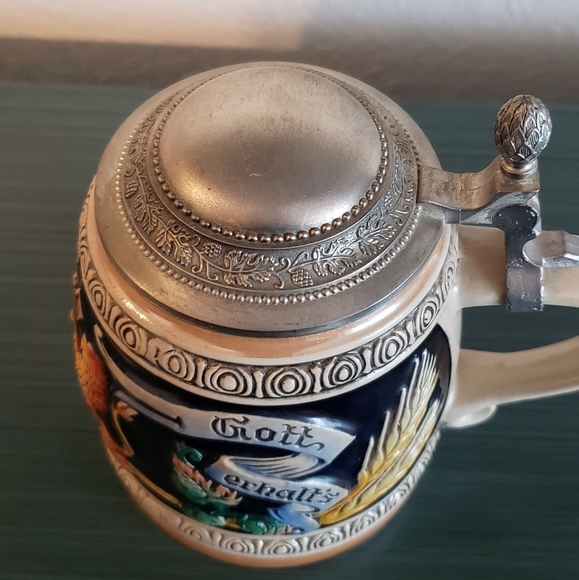 Vintage Gerz West Germany Handpainted Beer Stein - Picture 4 of 9